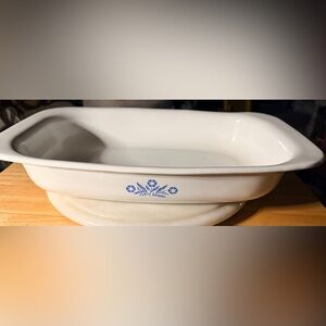 Vintage Corning Ware Blue Cornflower P-21 Rectangular Roaster 9”x13”